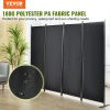 VEVOR Room Divider, 5.6 ft Room Dividers and Folding Privacy Screens (4-panel), Fabric Partition Room Dividers for Office, Bedroom, Dining Room,