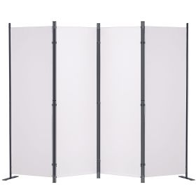 VEVOR Room Divider, 5.6 ft Room Dividers and Folding Privacy Screens (4-panel), Fabric Partition Room Dividers for Office, Bedroom, Dining Room, Study (Default: Default)