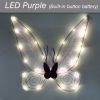 LED Fairy Wings Glowing Sparkle Butterfly Elf Princess Angel Wings Halloween Party Cosplay Costumes Performance Photography Prop
