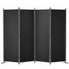 VEVOR Room Divider, 5.6 ft Room Dividers and Folding Privacy Screens (4-panel), Fabric Partition Room Dividers for Office, Bedroom, Dining Room,