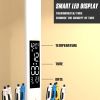 LED Desk Lamp Multifunction LCD Table Lamps With Calendar USB Dimmable Touch Night Light With Pens Holder Student Reading Office