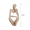 Nordic Abstract Thinker Statue Home Crafts Small Ornaments Resin Sculpture Statue Figurine Interior Office Home Modern Art Decor