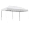 Outsunny 10' x 20' Pop Up Canopy Tent, Instant Sun Shelter with 3-Level Adjustable Height