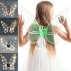 LED Fairy Wings Glowing Sparkle Butterfly Elf Princess Angel Wings Halloween Party Cosplay Costumes Performance Photography Prop