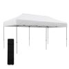 Outsunny 10' x 20' Pop Up Canopy Tent, Instant Sun Shelter with 3-Level Adjustable Height