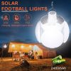 Solar Outdoor Light Folding LED Soccer Light Bulb Portable Emergency Lamp USB Rechargeable Search Lights Waterproof Camping Lamp