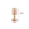 Luxury Crystal Metal Candle Holders Flowers Candlestick Glass Wedding Table Centerpiece Road Lead Candelabra Wedding Party Decor