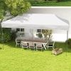 Outsunny 10' x 20' Pop Up Canopy Tent, Instant Sun Shelter with 3-Level Adjustable Height