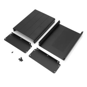 45*122*160mm Matte Black Box Extruder Aluminum Alloy Shell GPS Case Enclosure (Option: as picture)
