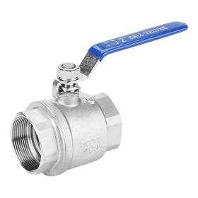 304 Stainless Steel Two Piece Full Port Female Thread Ball Valve 2" DN50 1000 WOG (Option: as picture)
