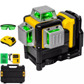 12V Green Line 3 X 360 Laser Level Laser - Battery - Charger (Option: As shown in the picture)