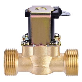 3/4" DC 24V Normally Closed Brass Electric Solenoid Magnetic Valve For Water Control (Option: as picture)