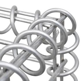 vidaXL Gabion Basket Post 50x50x60 cm Iron (Option: as picture)