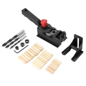38pcs/set Wood Dowel Straight Hole Drilling Guide Woodworking Carpentry Positioner Locator Tool (Option: as picture)