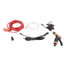 12V High Pressure Electric Car Washer Cleaning Machine Water Pump Trigger Spray Gun Washing Kit (Option: as picture)