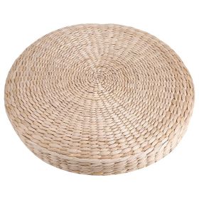 40cm Round Pouf Tatami Cushion Floor Cushions Straw Meditation Soft Yoga Mat (Option: as picture)