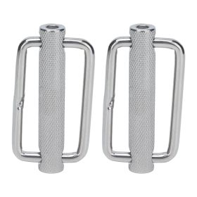 2Pcs Slide Buckle 316 Stainless Steel Rectangle Adjustable Knurled Roller Belt Buckles50mm (Option: 50mm)