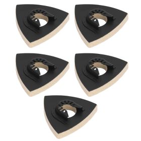 5PCS Wool Polishing Pad with Alloy Steel Base Triangular Felt Buffing Pad for Oscillating Tool (Option: as picture)